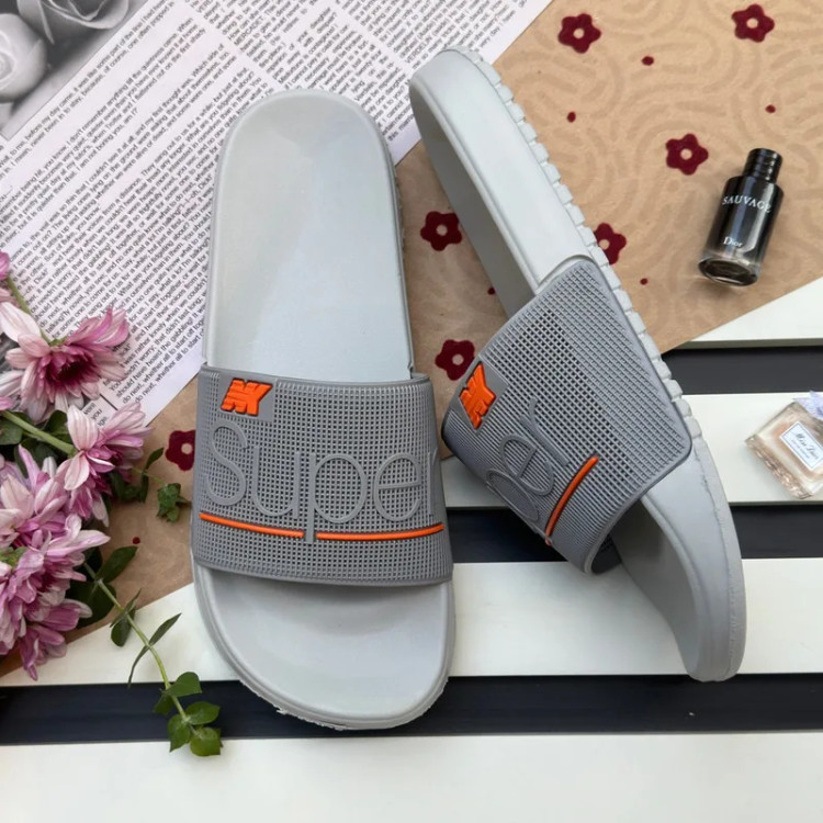 دمپایی مردانه نیکتا سوپر M161 طوسی نارنجی