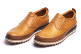 کفش چرم مردانه مادو کد ۱۰۱۴عسلی بندی