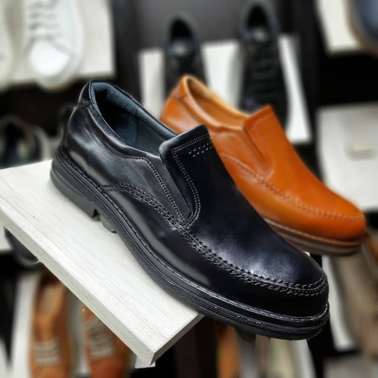 کفش روزمره چرم طبیعی مردانه ورک مسترز مدل بایر