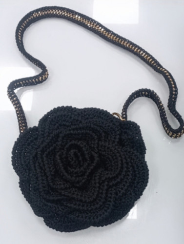 کیف مجلسی مکرومه زنانه گل رز