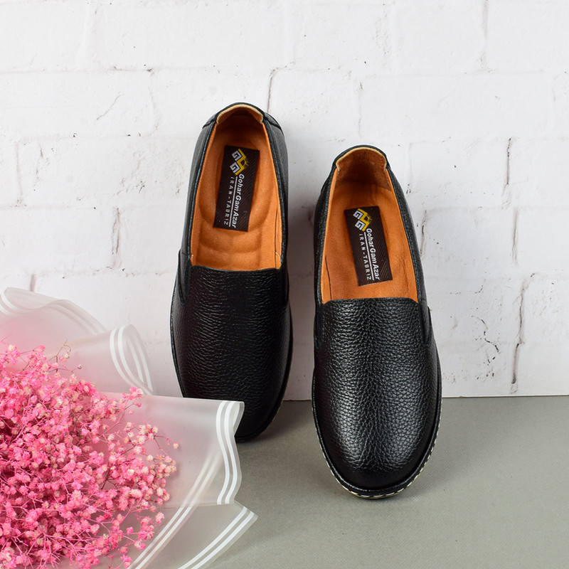 کفش روزمره طبی زنانه چرم طبیعی گوهر گام