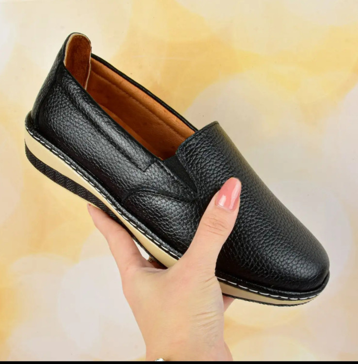 کفش روزمره طبی زنانه چرم طبیعی گوهر گام