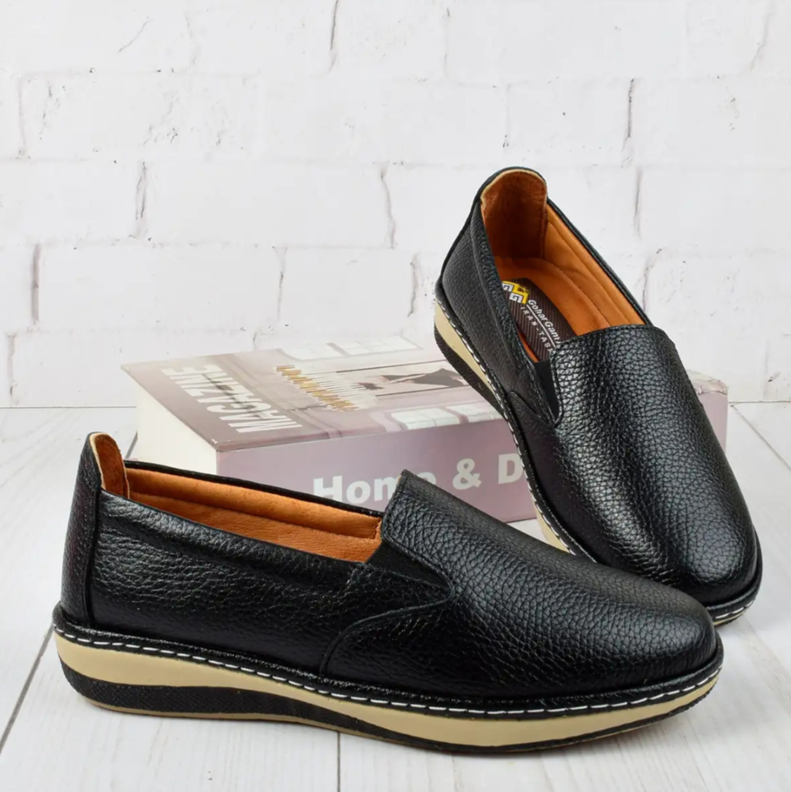 کفش روزمره طبی  زنانه چرم طبیعی گوهر گام