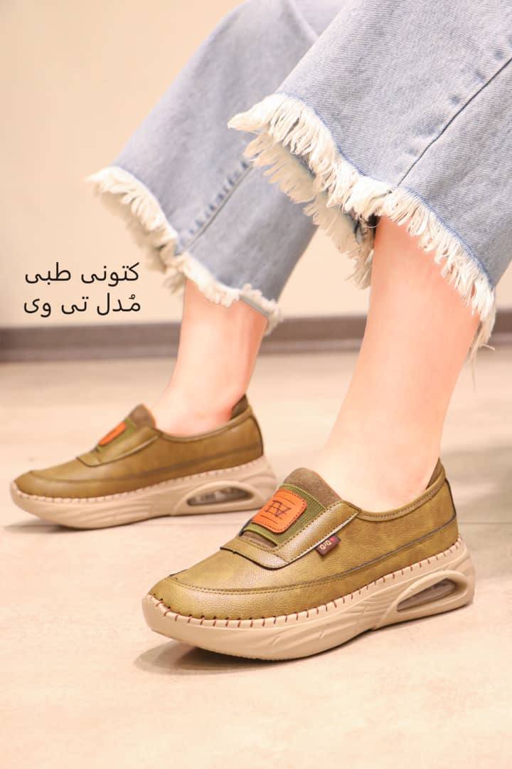 کفش طبی زنانه دکتر دانش مدل تی وی مخصوص خار پاشنه