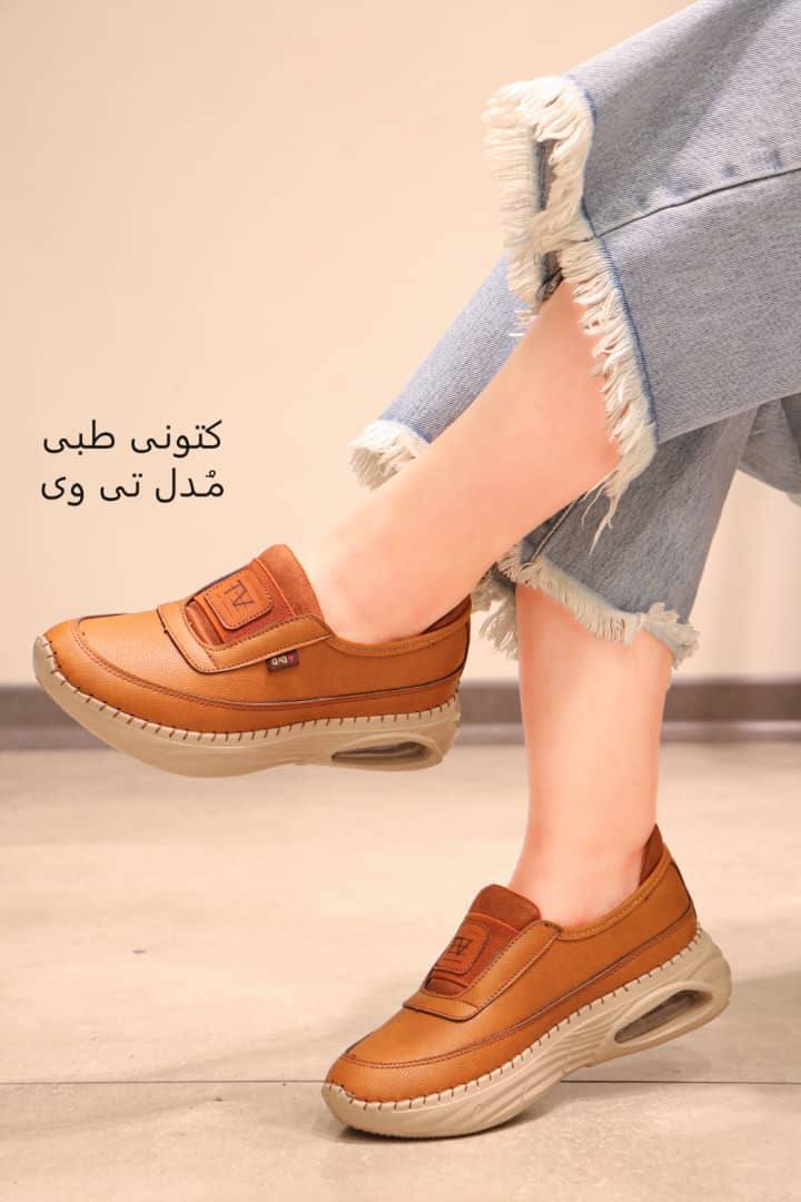 کفش طبی زنانه دکتر دانش مدل تی وی مخصوص خار پاشنه