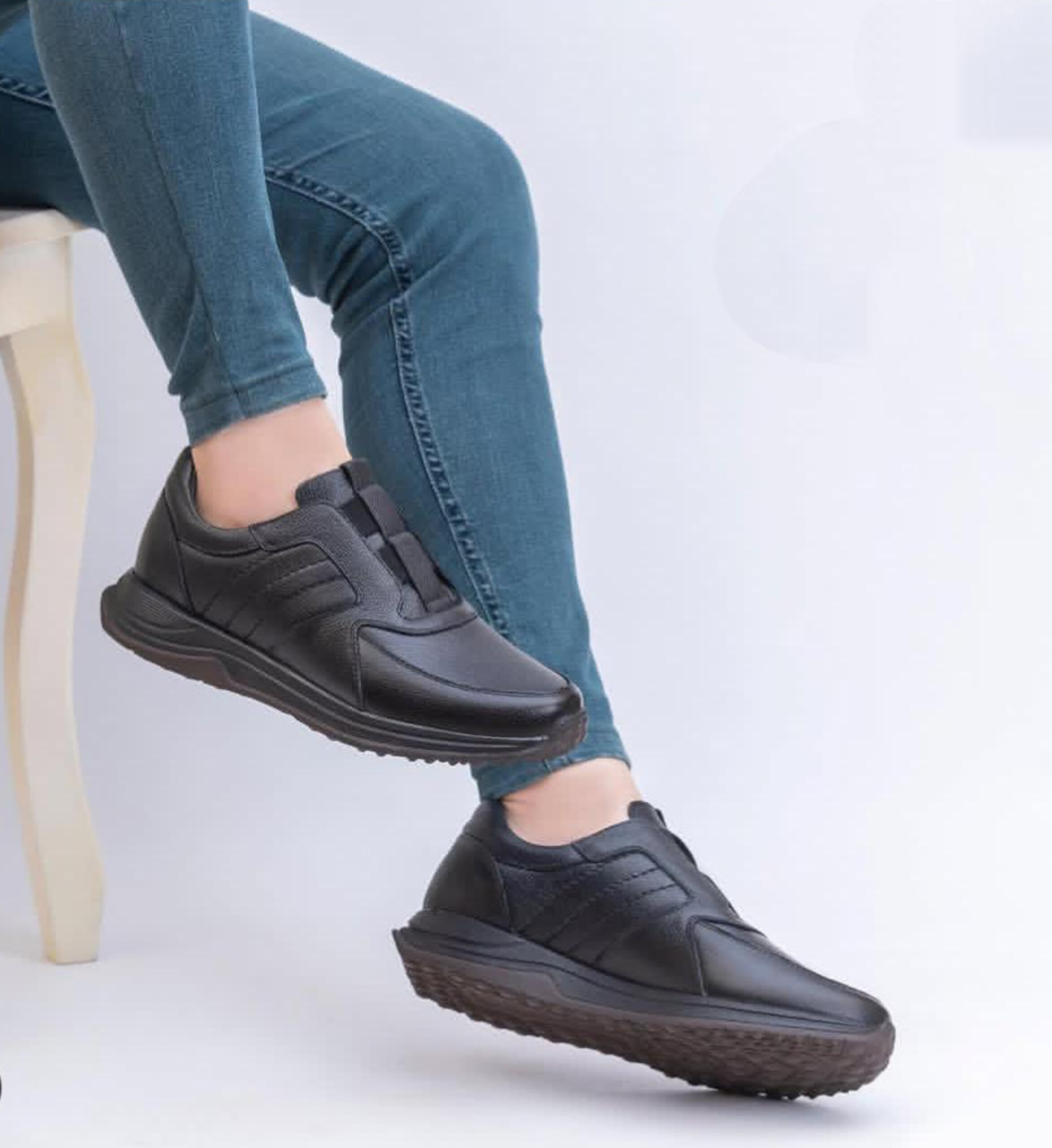 کفش اسپرت طبی چرم مردانه دنج کد ۲۳۶