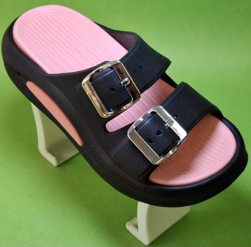 دمپایی زنانه دو سگک بارلی با سگک قابل تنظیم برند شیما