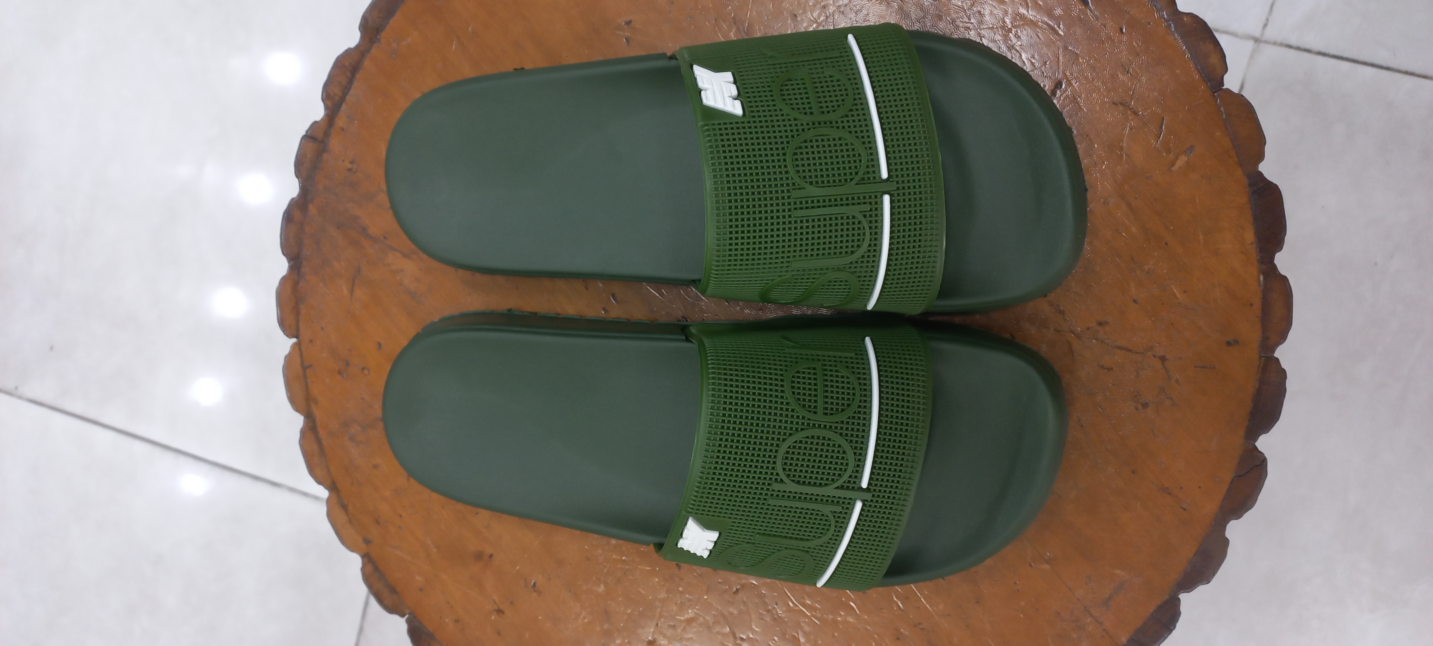 دمپایی مردانه نیکتا سبز سفیدM161