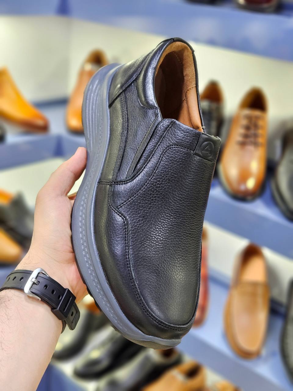 کالج رسمی چرم بدون بند طبی مردانه