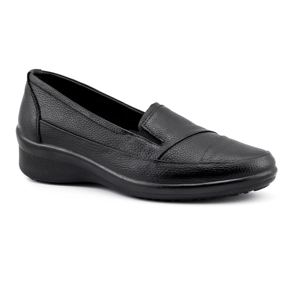 کفش راحتی زنانه آفاق چرم با زیره PUمدل نگین