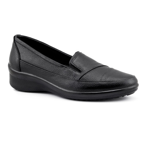 کفش راحتی زنانه آفاق چرم با زیره PUمدل نگین