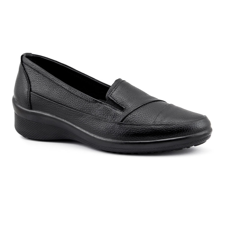 کفش راحتی زنانه آفاق چرم با زیره PUمدل نگین