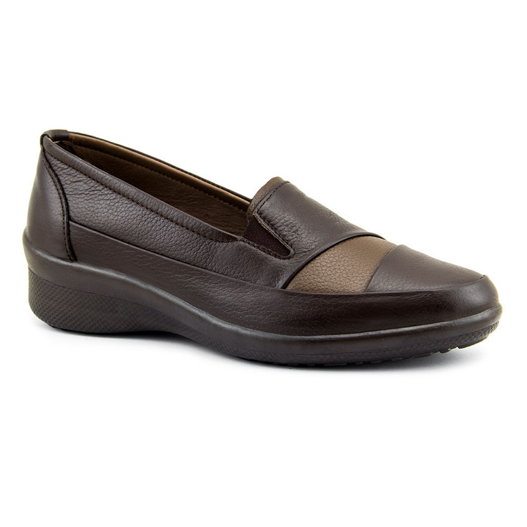 کفش راحتی زنانه آفاق چرم با زیرهPUمدل نگین