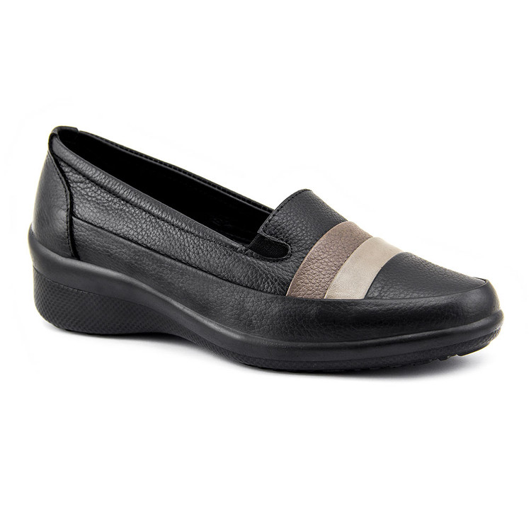 کفش طبی راحتی زنانه آفاق چرم مدل صدف