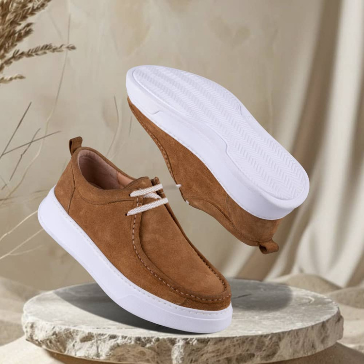 کفش طبی راحتی مردانه چرم مدل کادیلاک برند دنج