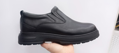 کفش طبی تمام چرم دنج مدل جاسک بی بند